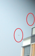 I spotted two objects , flying saucer on 3/4/2014 image 444