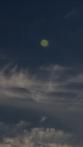 Orb with lights seen at sunset over Texas image 818