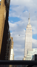 Ufo/craft over new york city, manhattan fast speed image 939