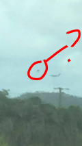 Weird Object Next to Plane In Townsville Australia image 979