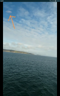 Saucerlike object spotted over Irish Sea image 1131
